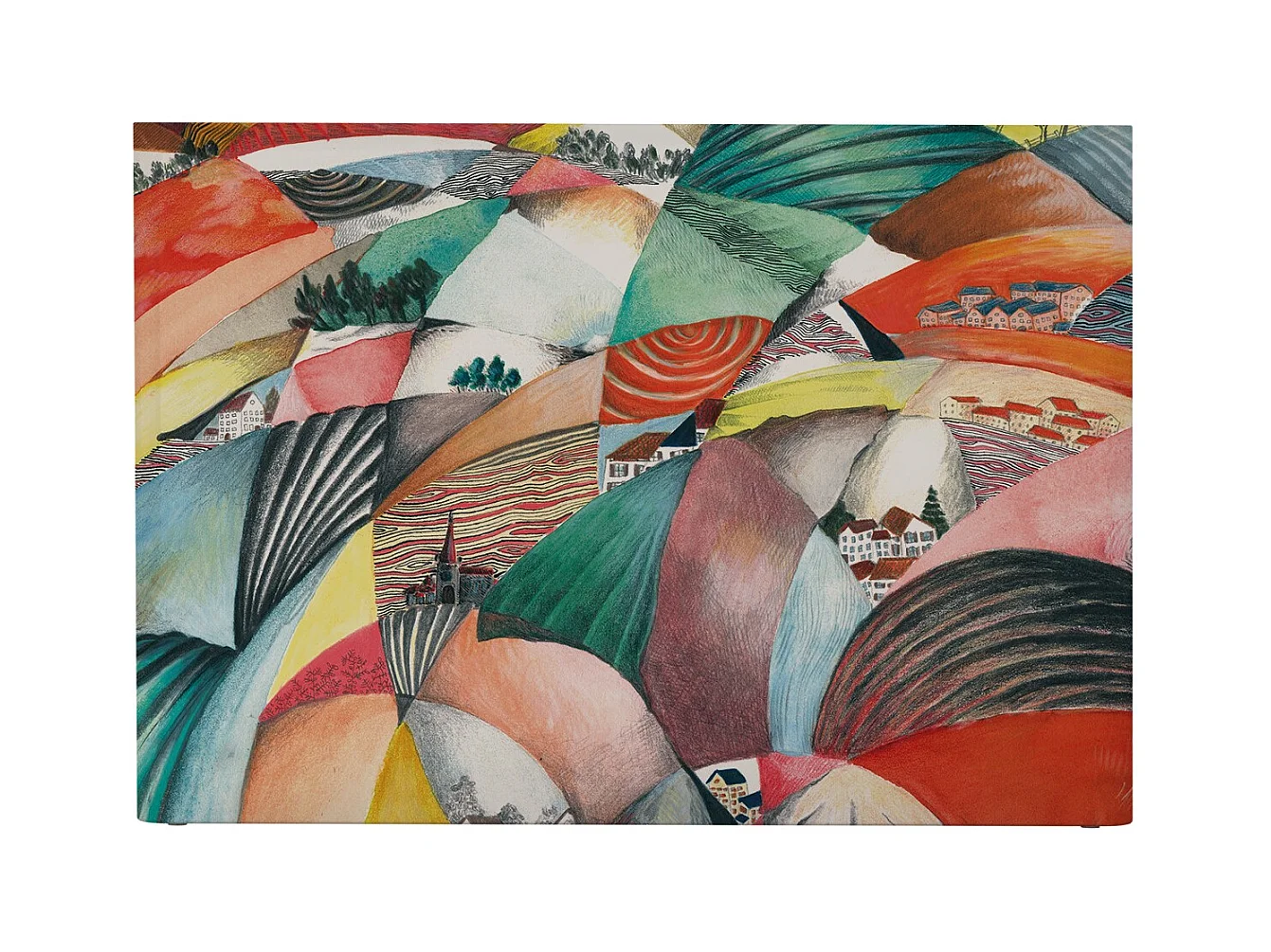 BELLECOUR LITERIE | Tête de lit déhoussable ARLEQUIN 160x110 cm