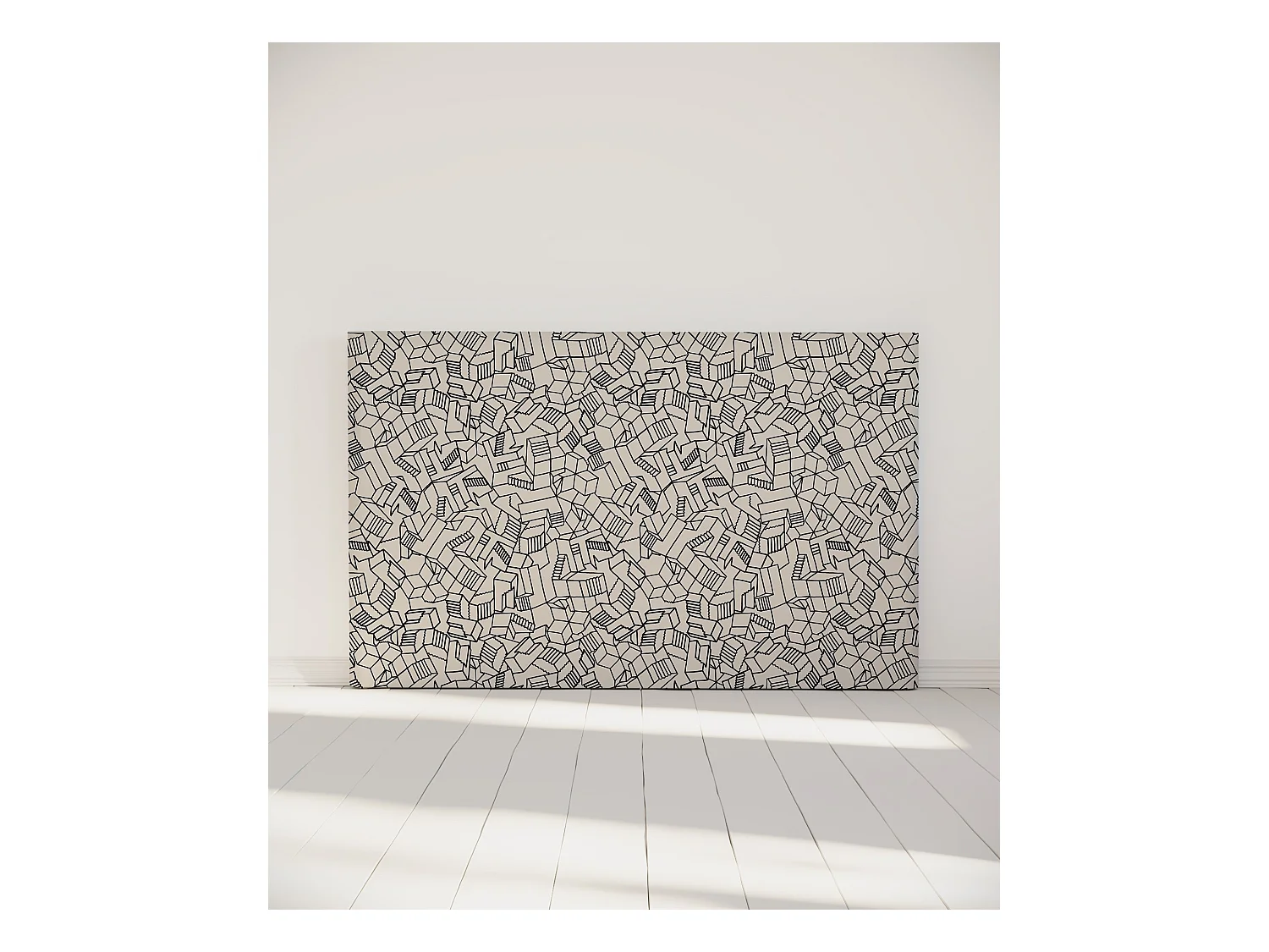 BELLECOUR LITERIE | Tête de lit déhoussable SIMONE 180x110 cm | Coloris Blanc