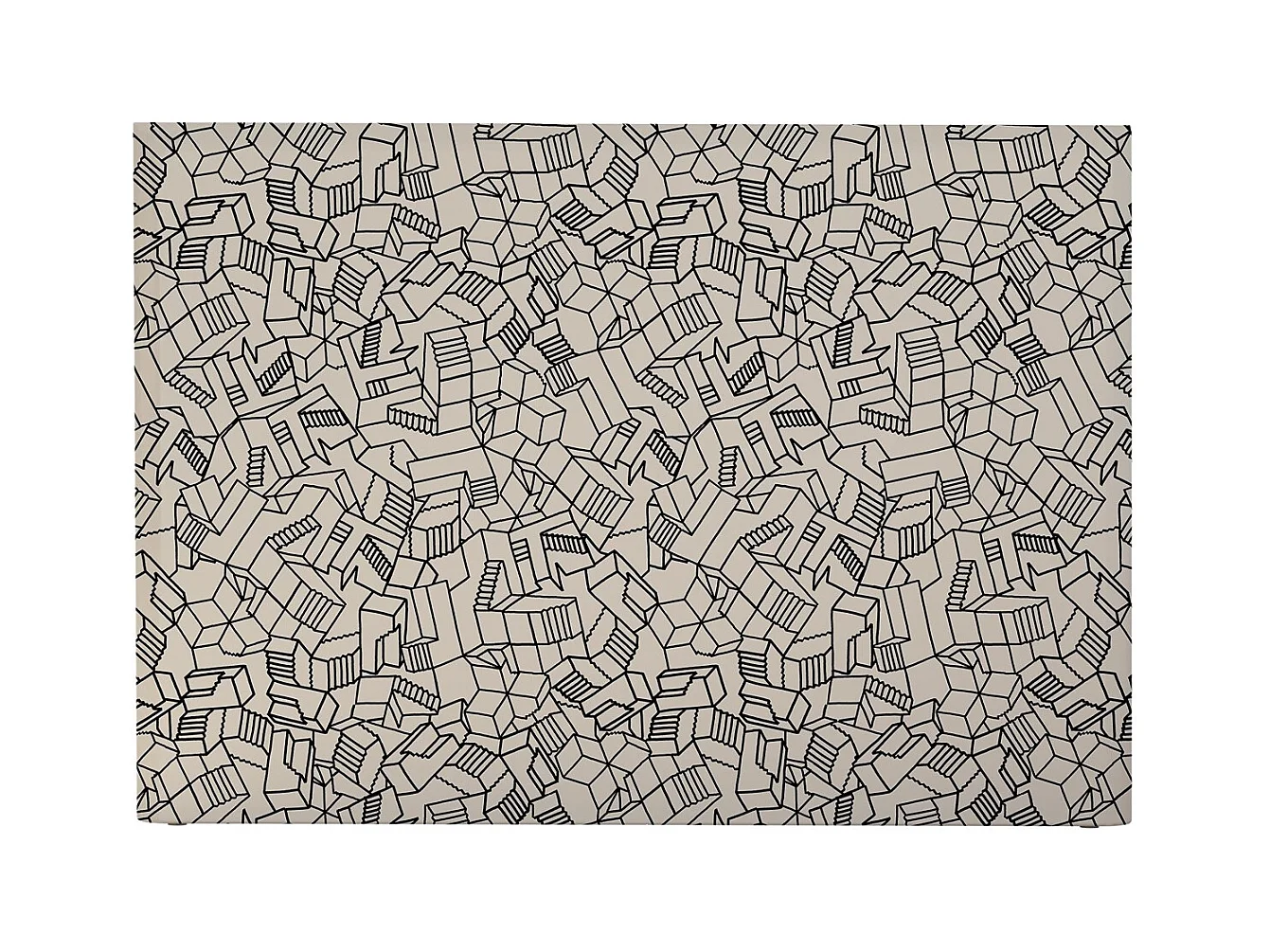 BELLECOUR LITERIE | Tête de lit déhoussable SIMONE 180x110 cm | Coloris Blanc