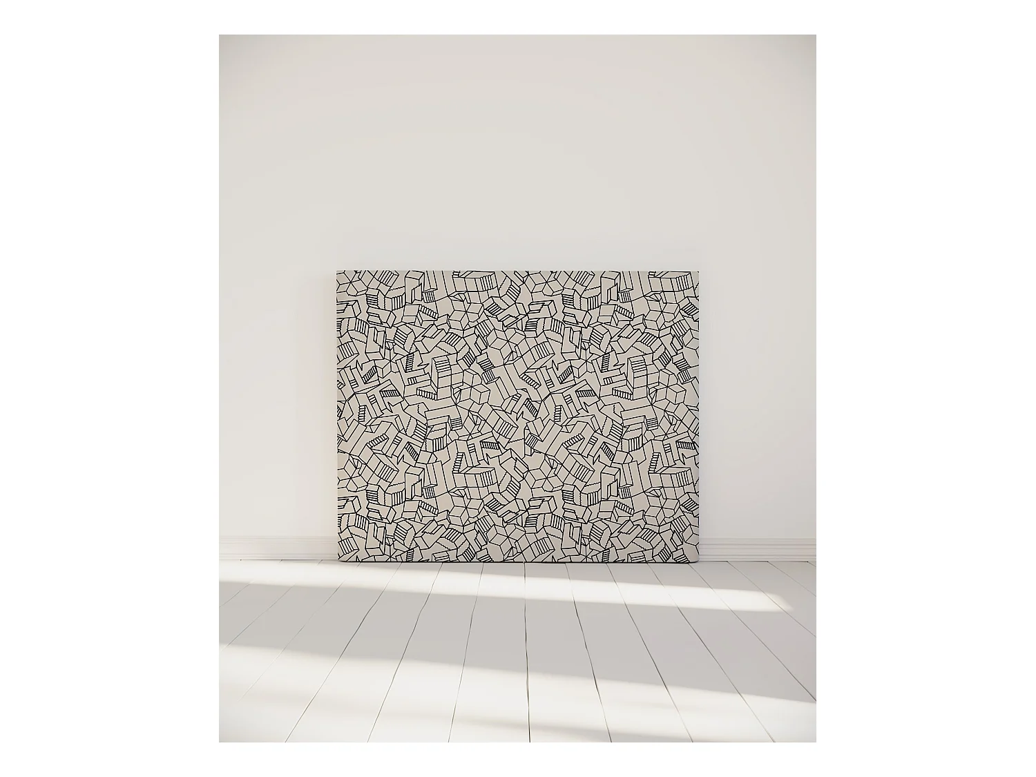 BELLECOUR LITERIE | Tête de lit déhoussable SIMONE 140x110 cm | Coloris Blanc