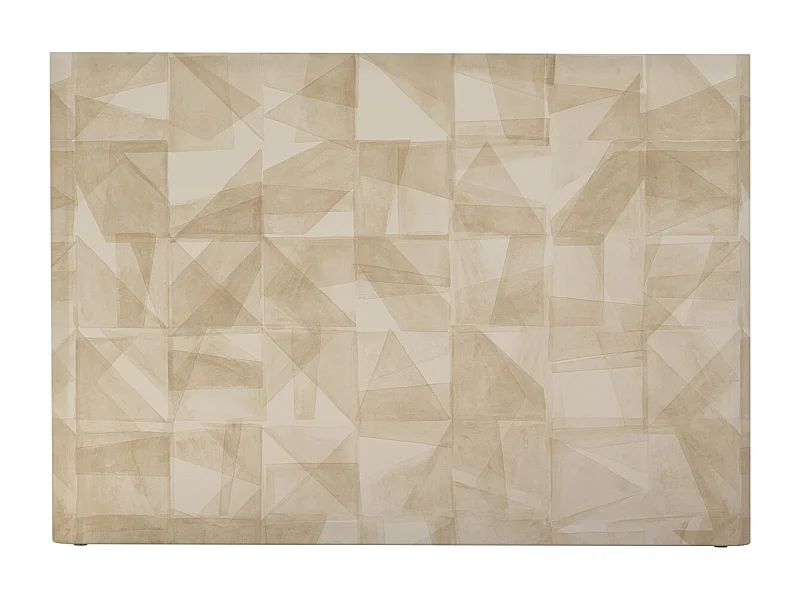 BELLECOUR LITERIE | Tête de lit déhoussable MONA 140x110 cm | Coloris Beige