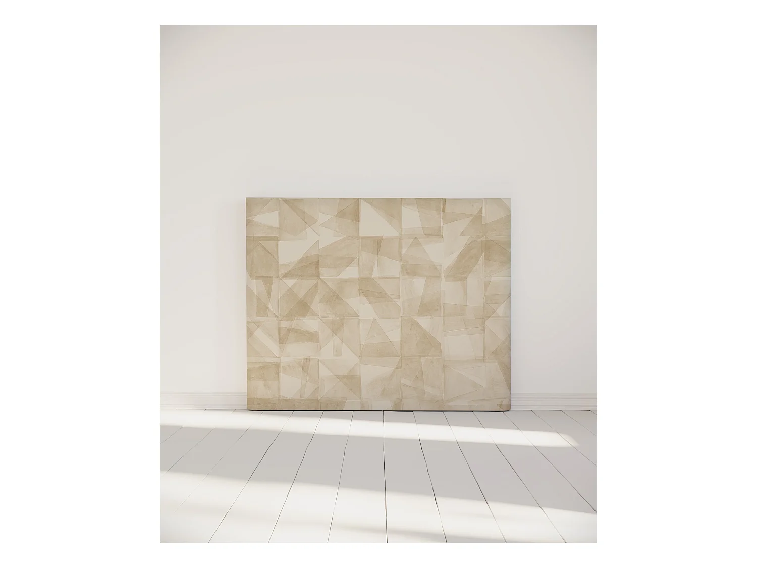 BELLECOUR LITERIE | Tête de lit déhoussable MONA 140x110 cm | Coloris Beige