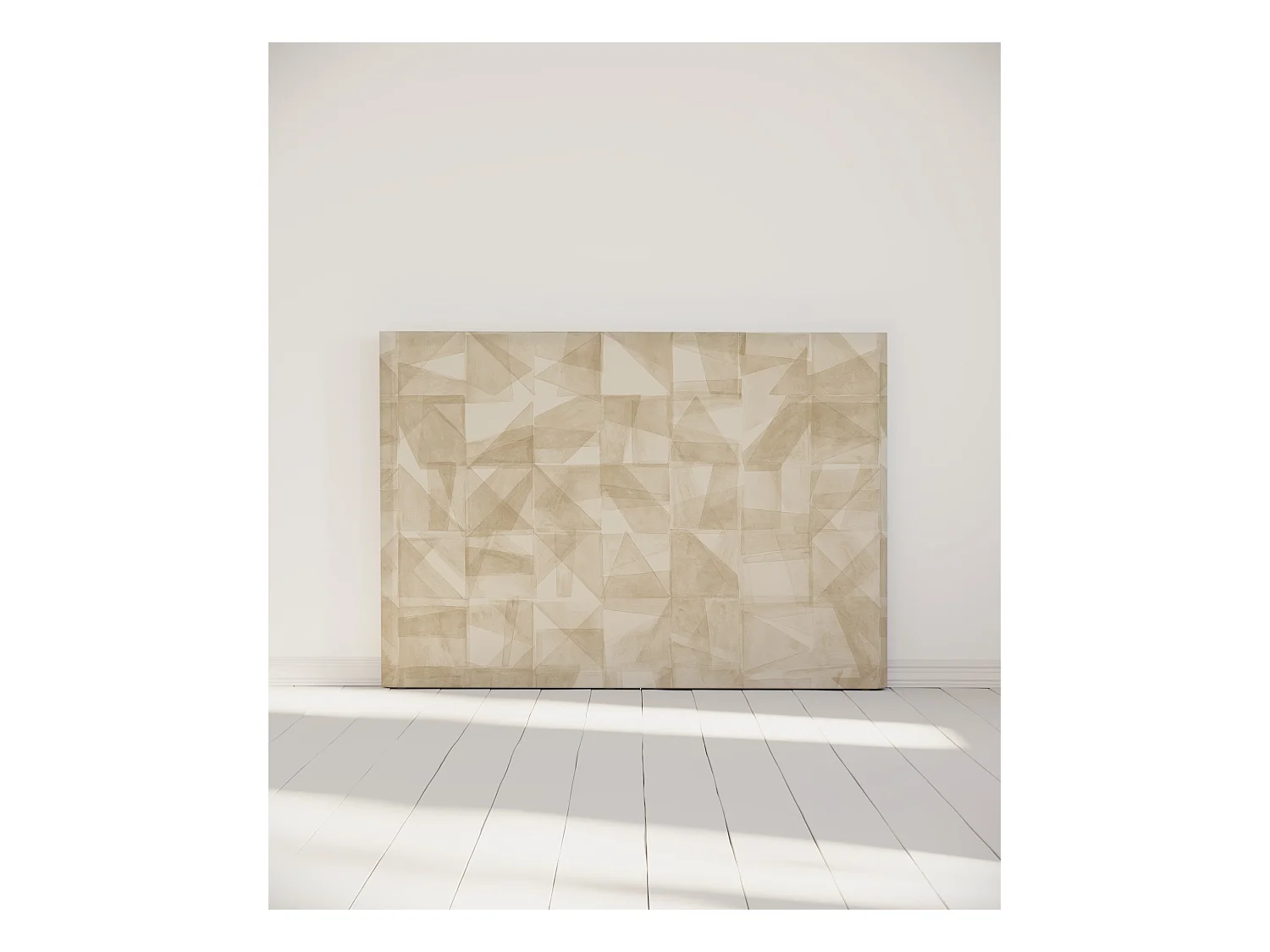 BELLECOUR LITERIE | Tête de lit déhoussable MONA 160x110 cm | Coloris Beige