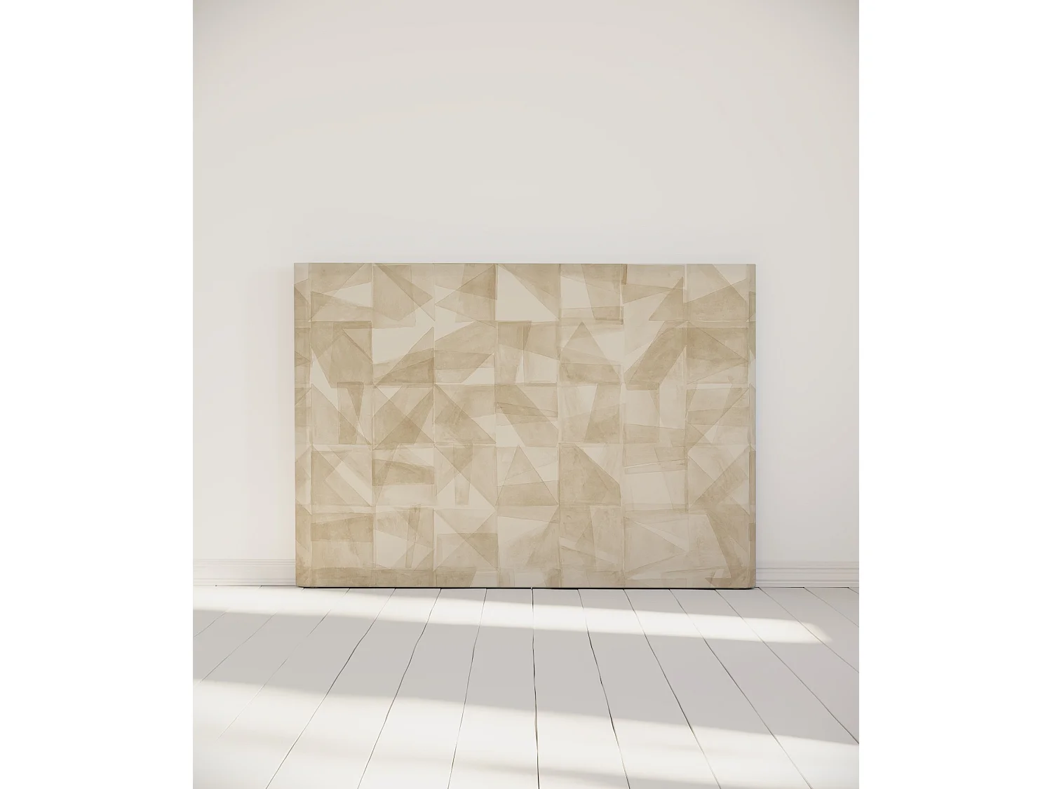 BELLECOUR LITERIE | Tête de lit déhoussable MONA 160x110 cm | Coloris Beige