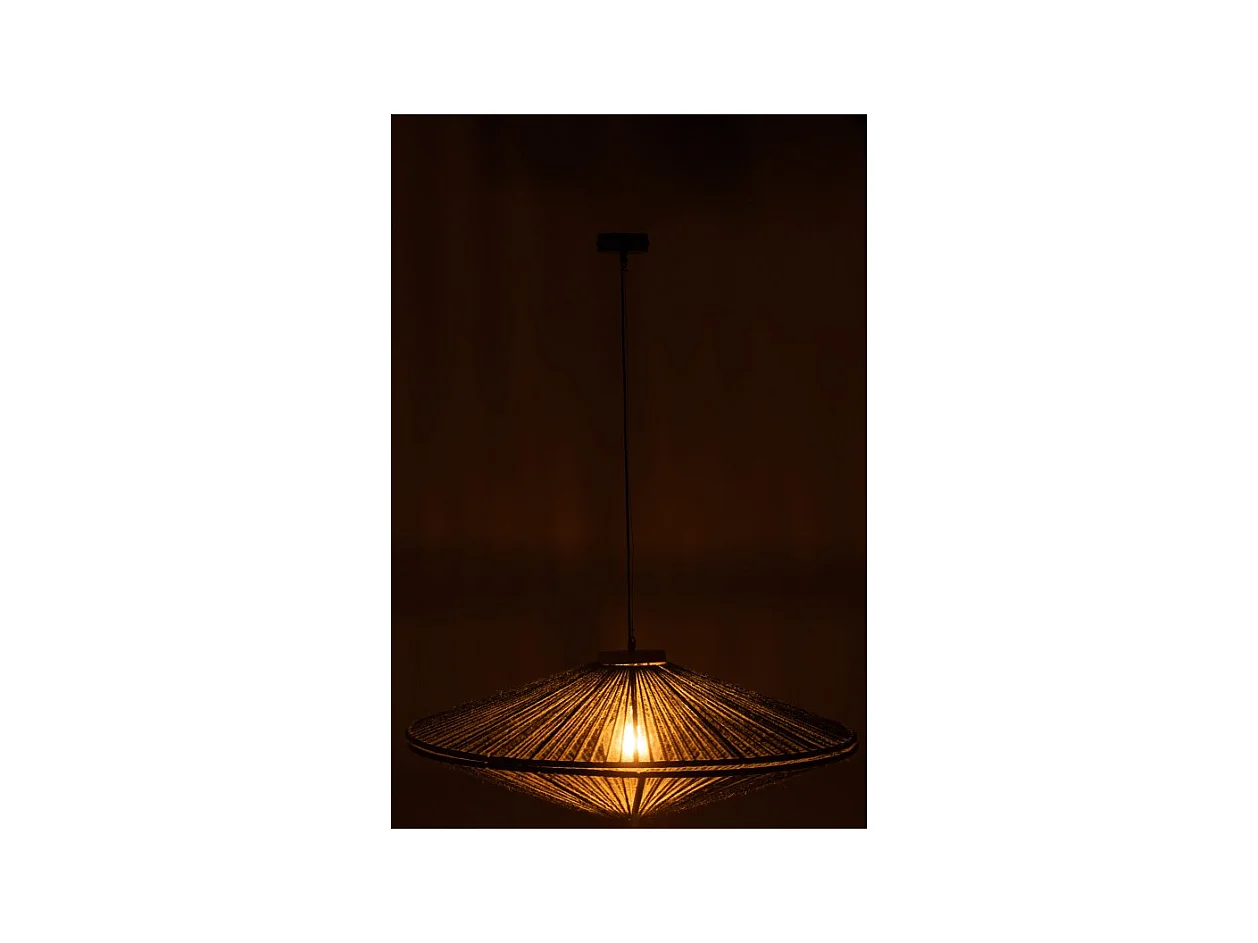 Lámpara colgante de metal verde 93x93x36 cm