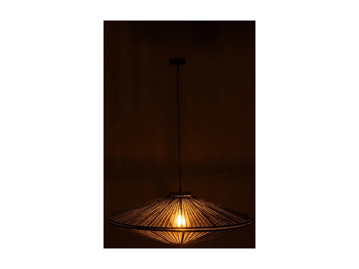 Lámpara colgante de metal verde 93x93x36 cm