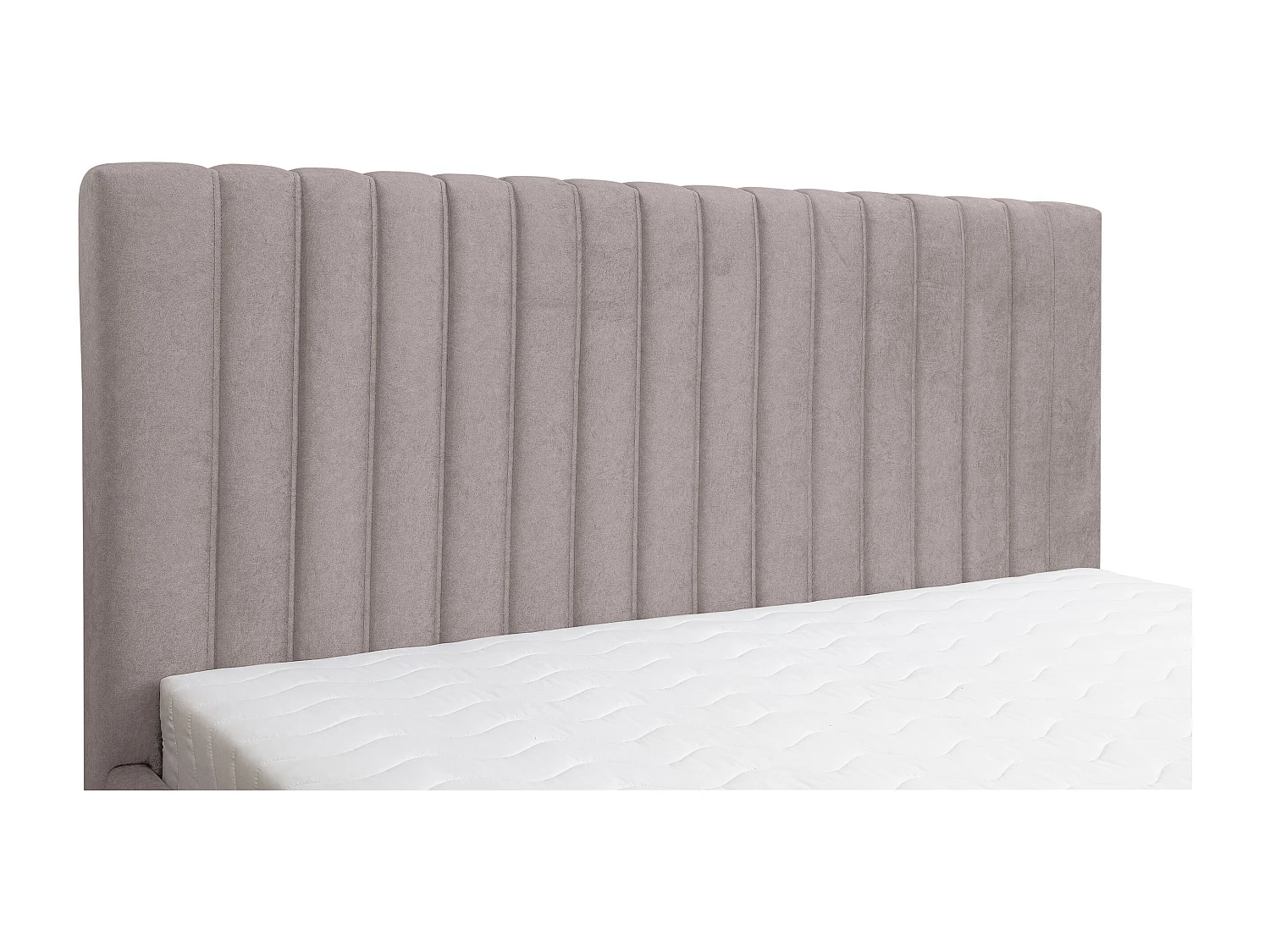 Lit rembourré Quant avec tête de lit, 140 x 200 cm, lit double avec coffre de rangement et sommier à lattes en métal, tissu velours, couleur : marron