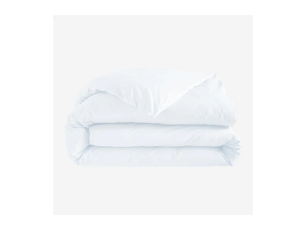 Habitat - Housse de couette en percale de coton - 260 x 240 cm - Blanc - Amance