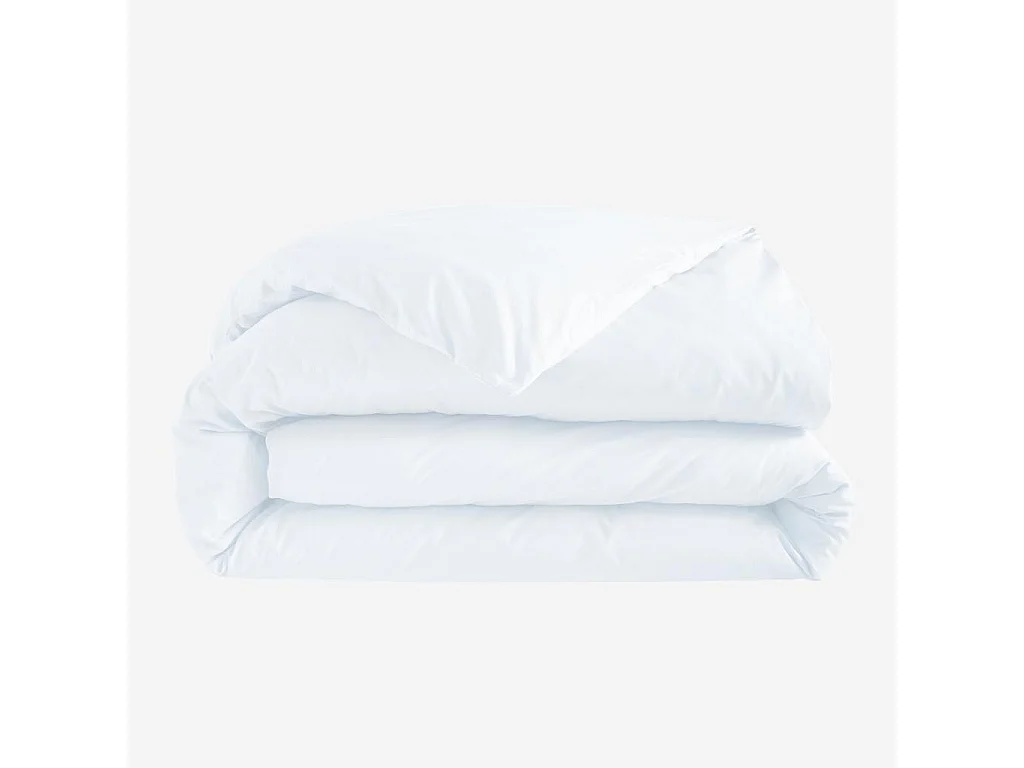 Habitat - Housse de couette en percale de coton - 240 x 220 cm - Blanc - Amance