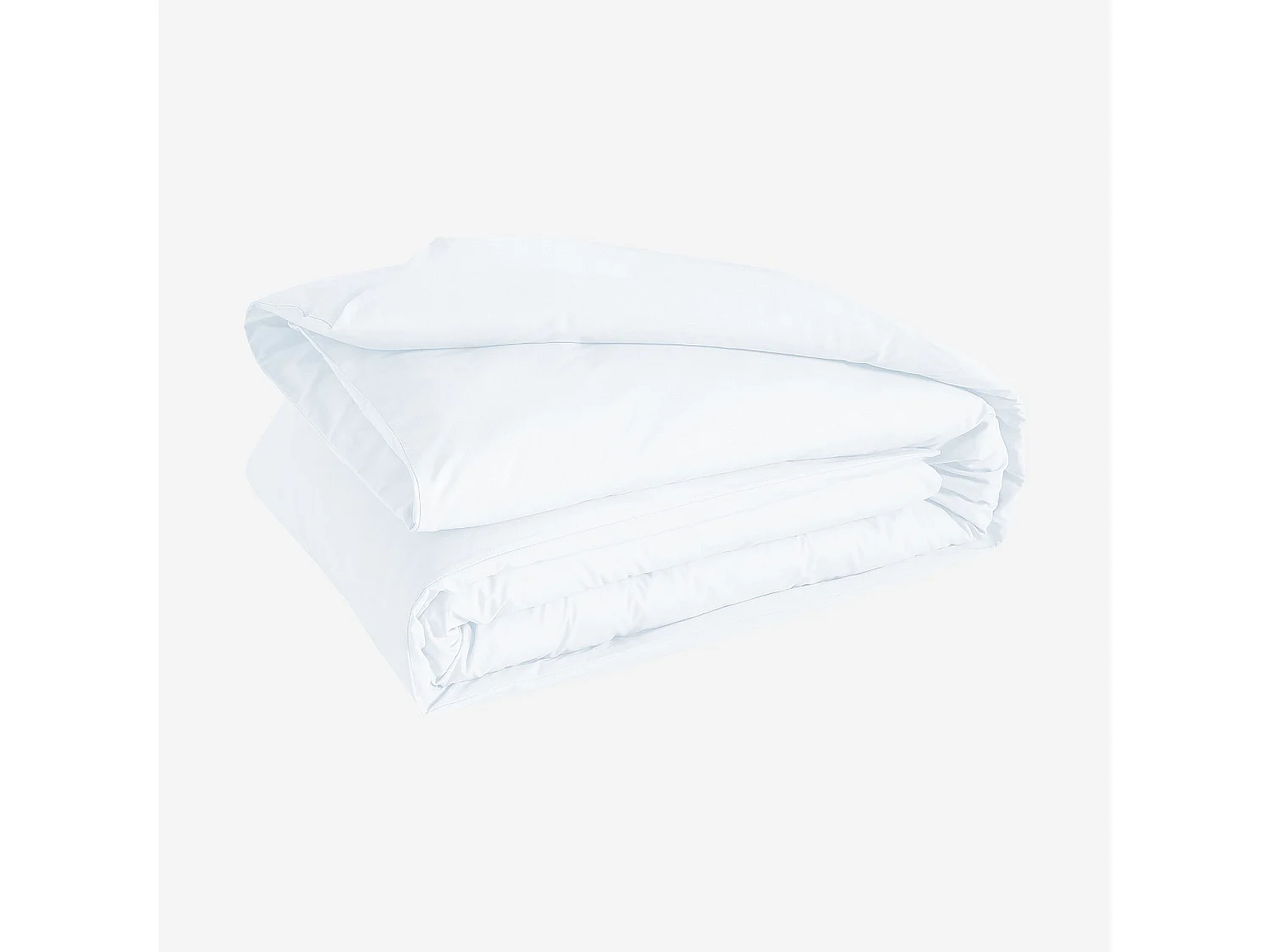 Housse de couette en percale de coton - 240 x 220 cm - Blanc