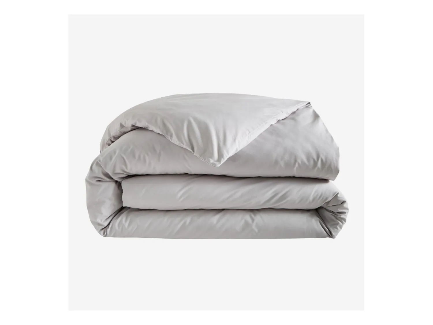 Habitat - Housse de couette en percale de coton - 240 x 220 cm - Gris perle - Amance