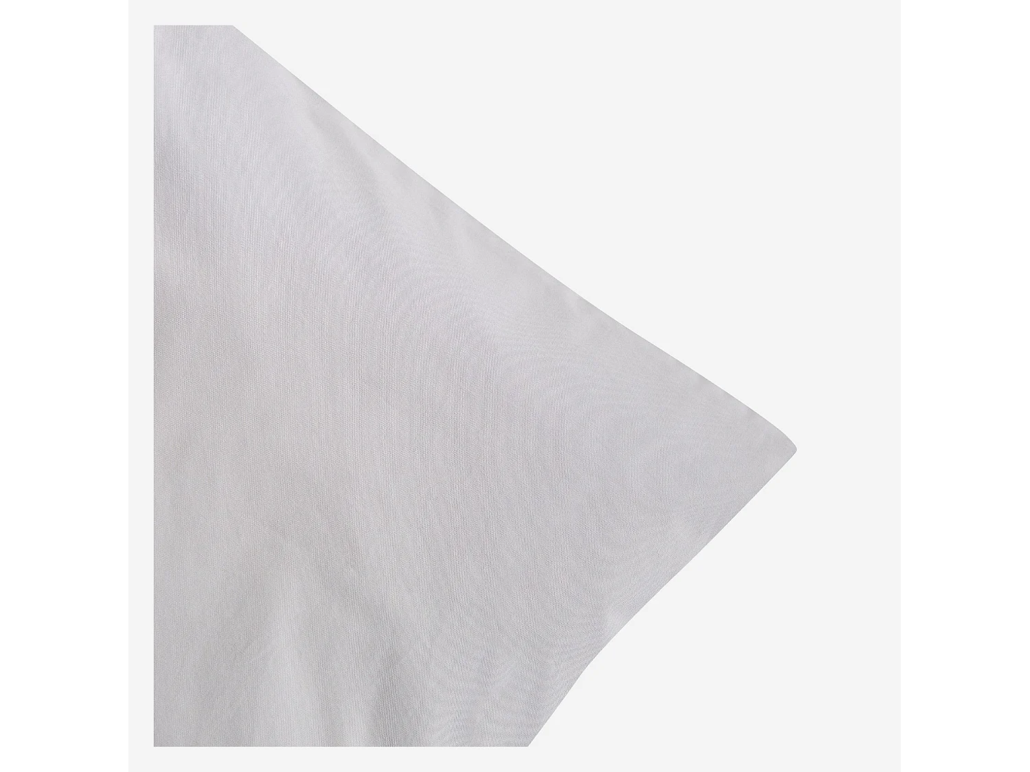 Housse de couette en percale de coton - 260 x 240 cm - Gris perle