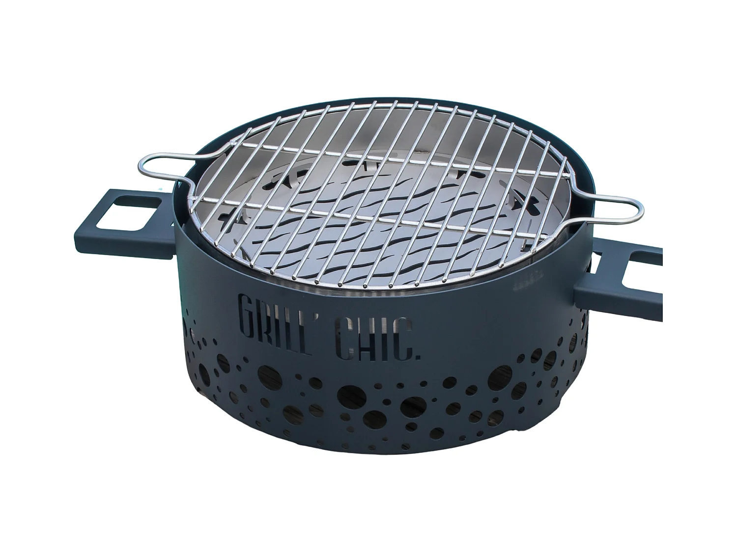 P'TIT GRILL - ACIER - Barbecue Anthracite - Élégant et moderne, idéal pour une cuisson efficace et durable extérieur