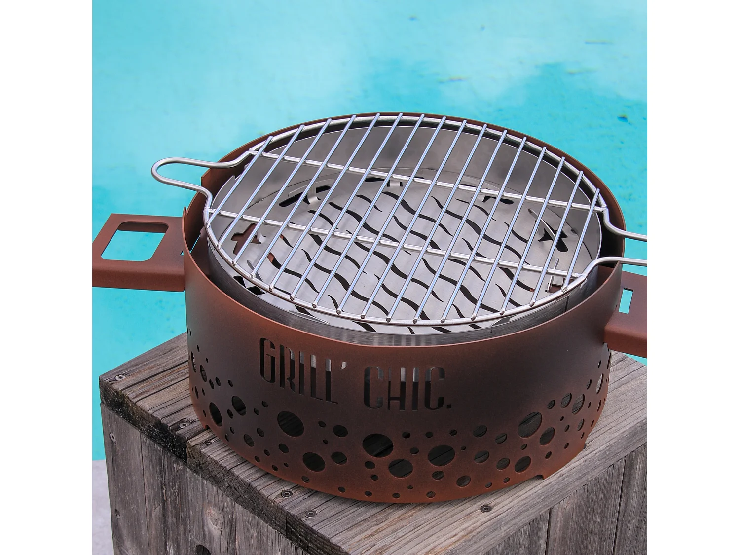 Barbecue Ptit Grill Acier Imitation Corten