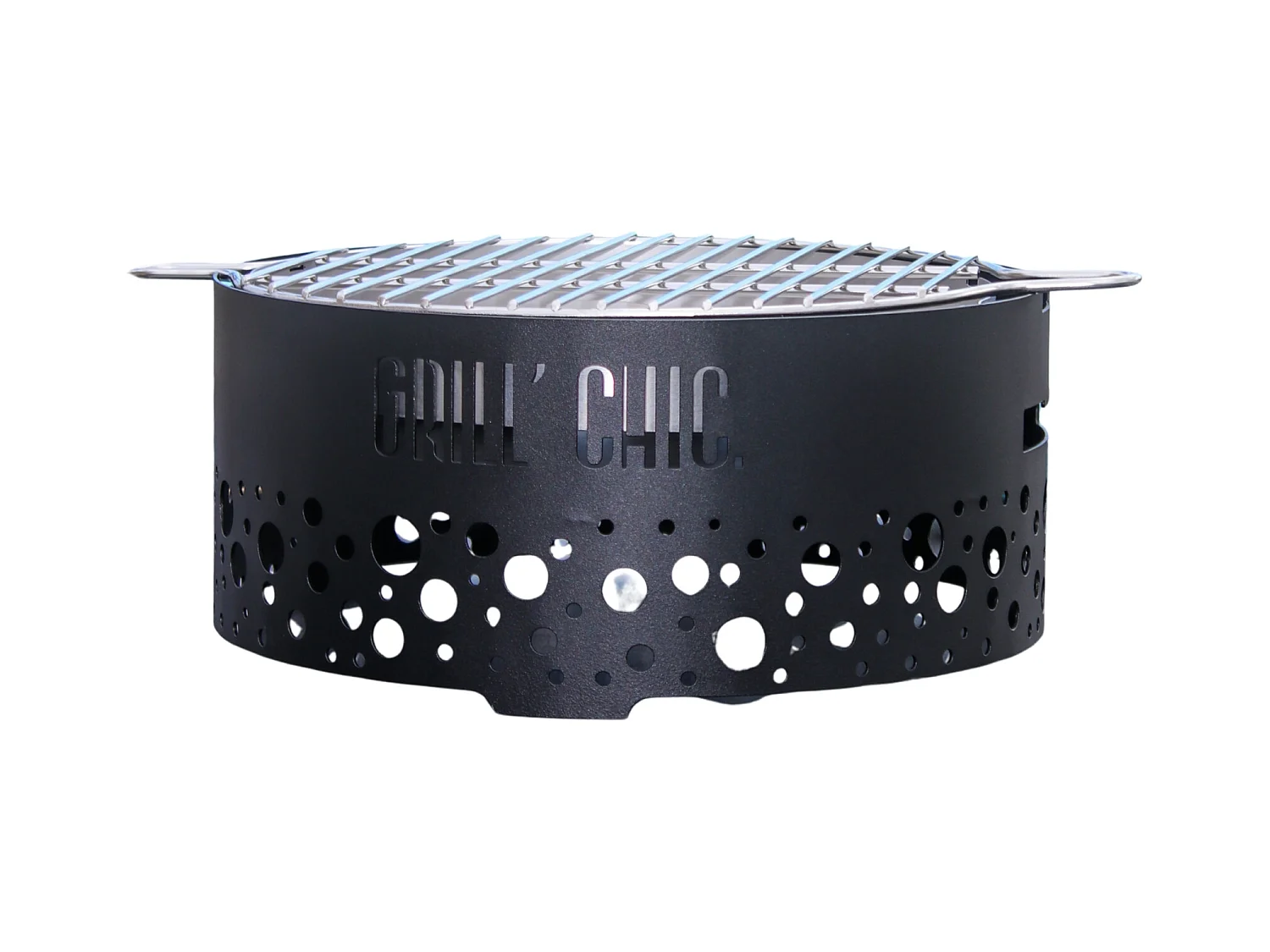P'TIT GRILL - ACIER - Barbecue Noir - Sobre et intemporel, offrant une cuisson maîtrisée et une grande résistance aux intempéries