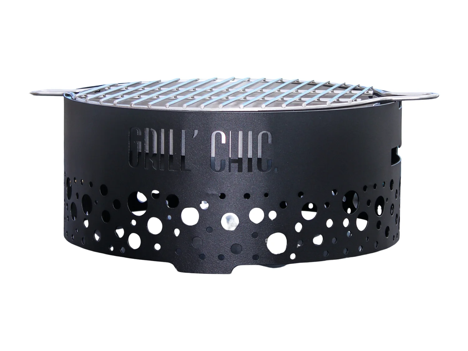 P'TIT GRILL Barbecue Acier Noir - Sobre et intemporel, offrant une cuisson maîtrisée et une grande résistance aux intempéries