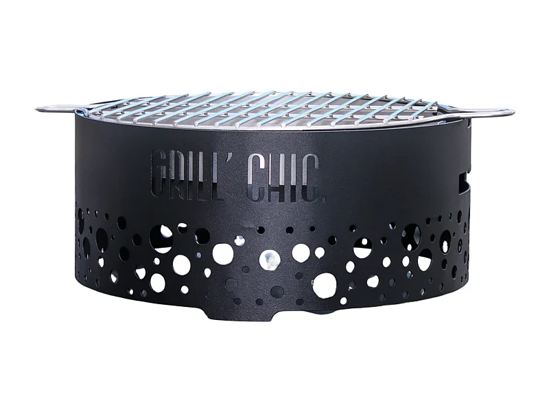 P'TIT GRILL Barbecue Acier Noir - Sobre et intemporel, offrant une cuisson maîtrisée et une grande résistance aux intempéries