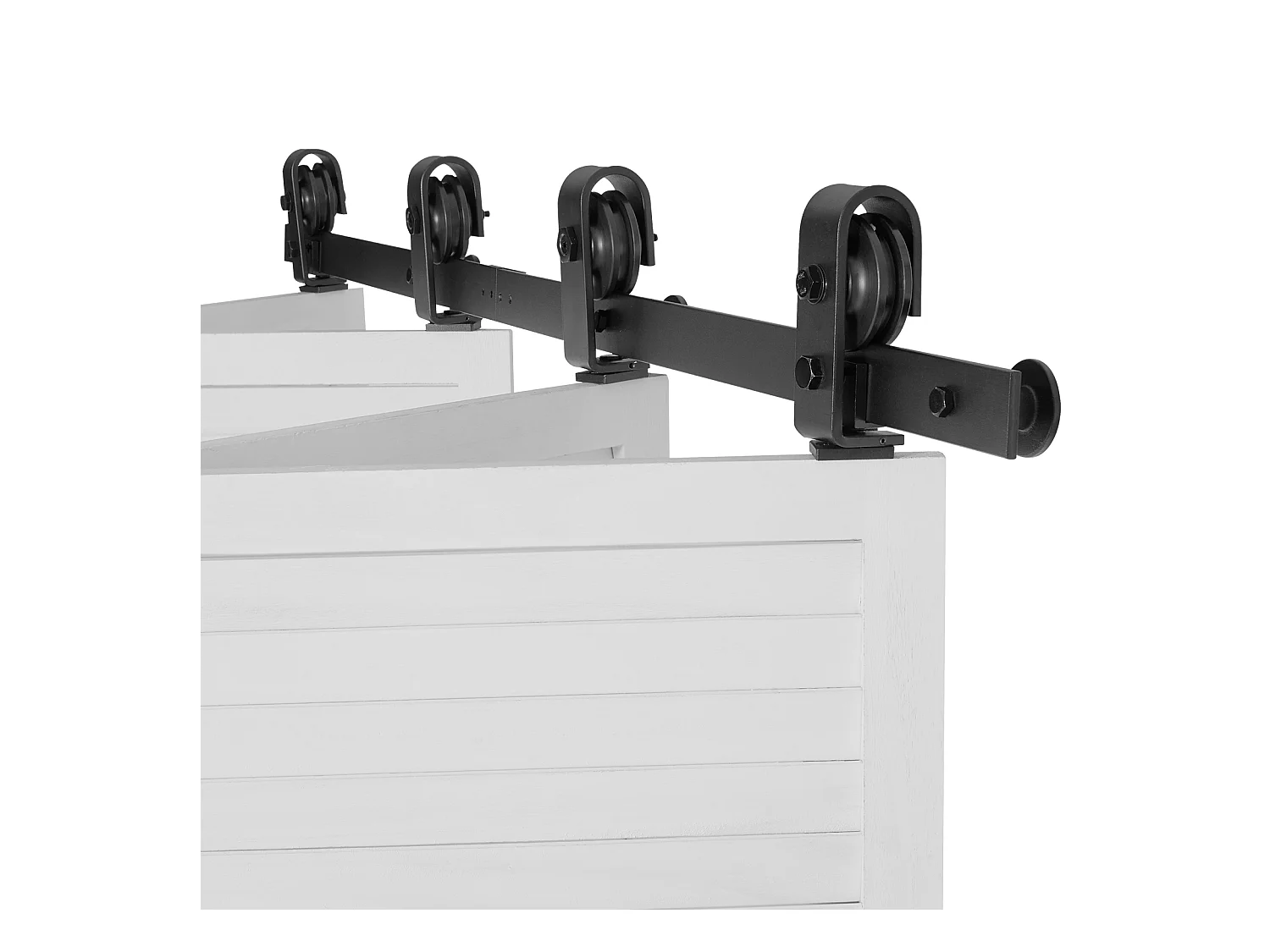 Kit Beslag voor Schuifvouwdeur van Schuur SucceBuy 1320,8mm Enkele Rail