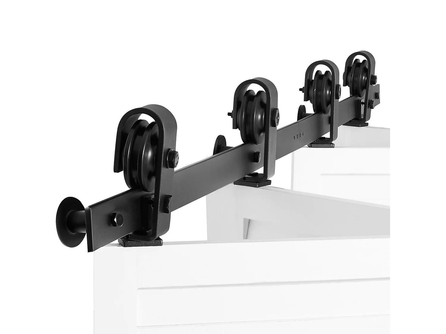 Kit Quincaillerie de Porte Grange Coulissante Pliante SucceBuy 1626 mm Rail Simple