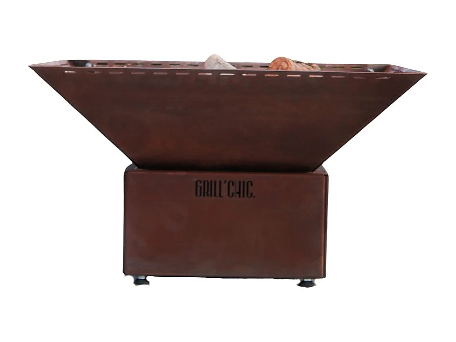 Bol à feu MINI CEVENOL Simple Cuve Corten - Carré L - Spacieux et élégant pour des soirées chaleureuses et conviviales