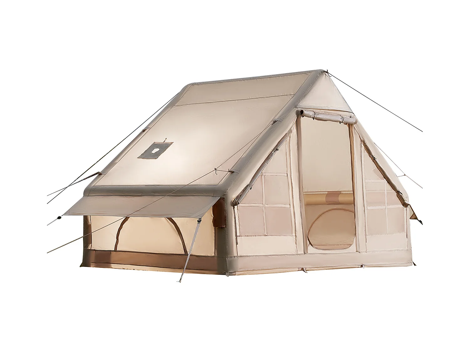 Tente de Camping Gonflable Glamping SucceBuy pour 3 à 5 Personnes avec Pompe à Main