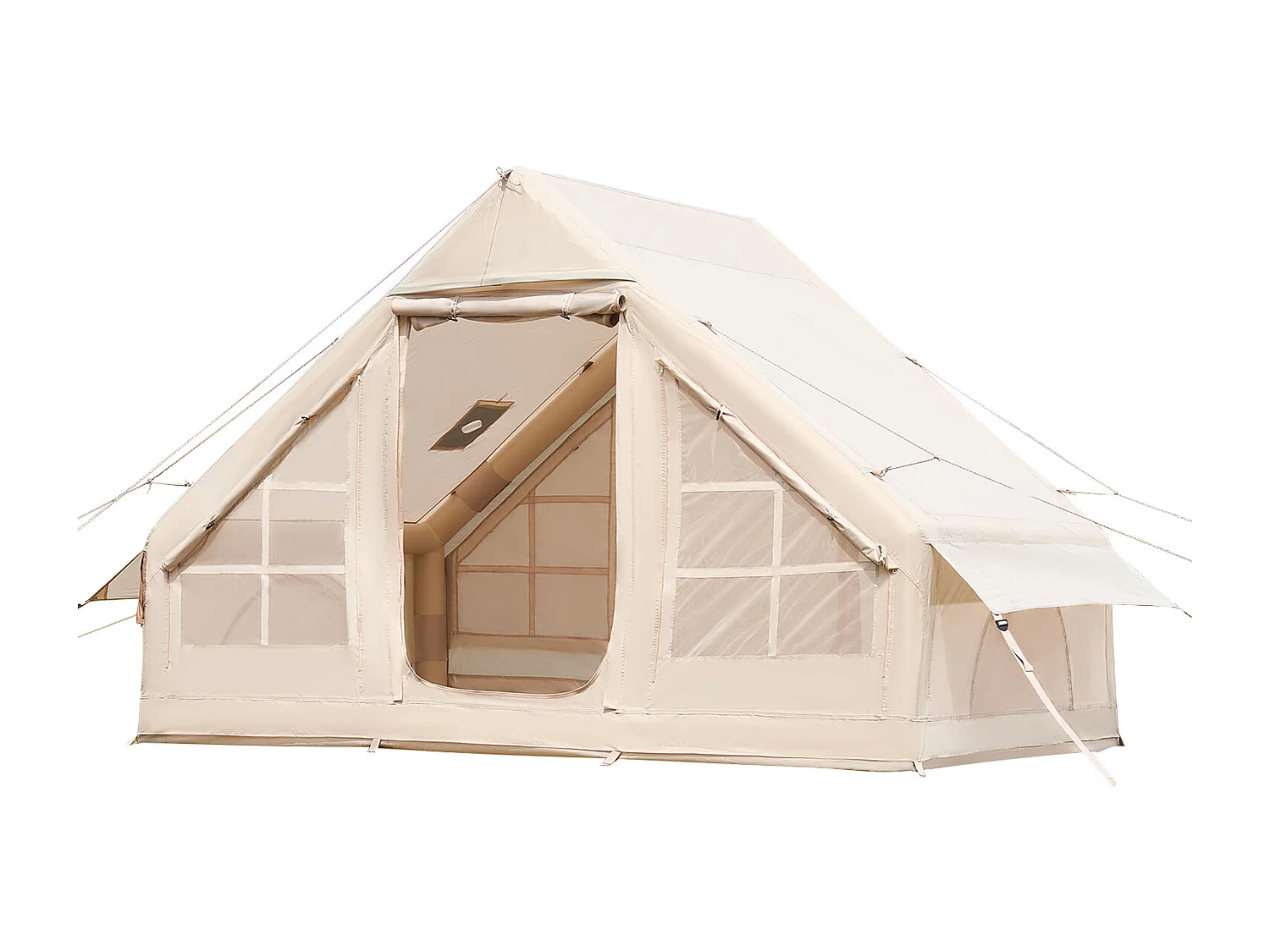 Tente de Camping Gonflable Glamping SucceBuy pour 3 à 5 Personnes avec Pompe à Main