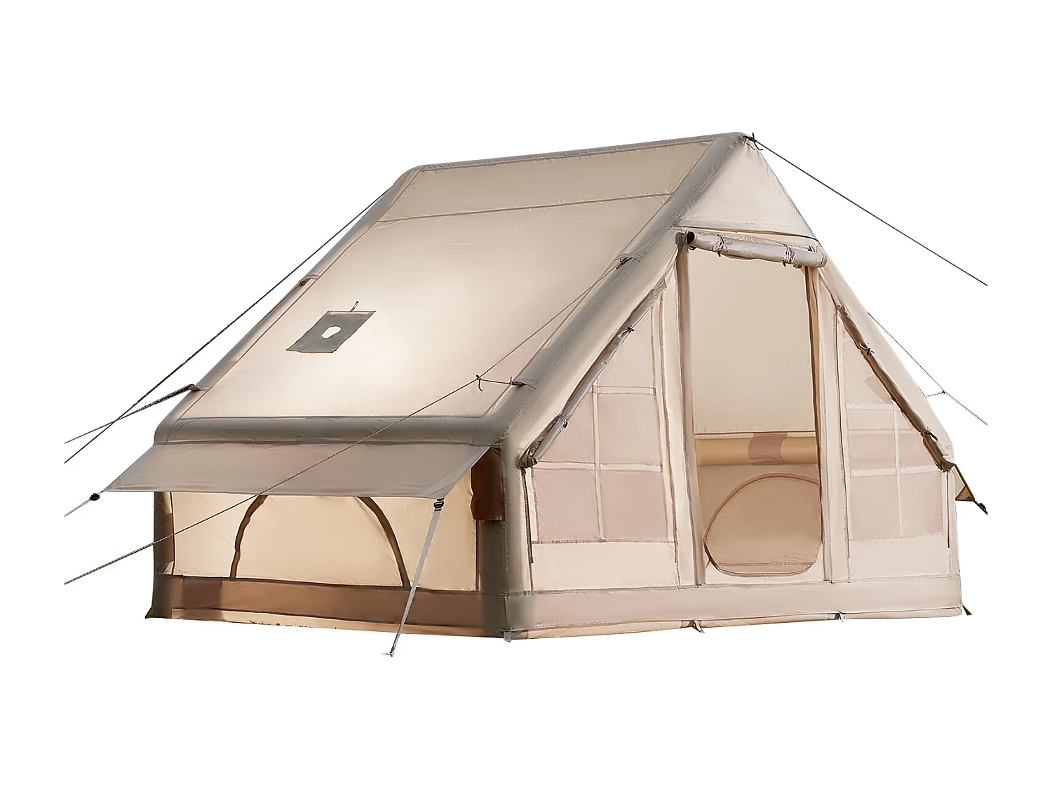 Tente de Camping Gonflable Glamping SucceBuy pour 3 à 5 Personnes avec Pompe à Main