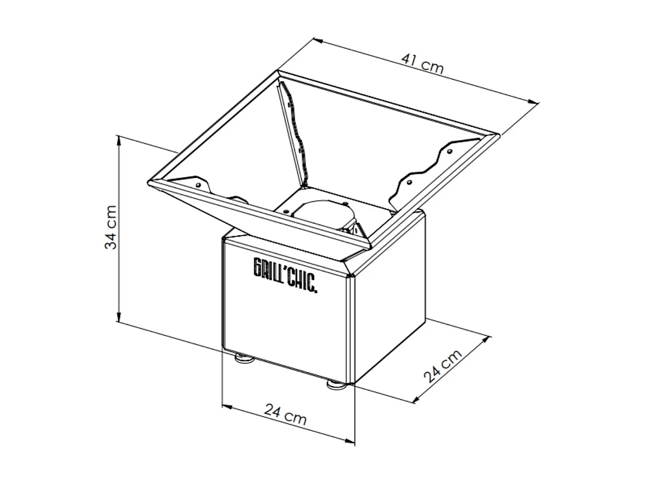 Bol A Feu Mini Cevenol Corten Carre 42 Simple Cuve
