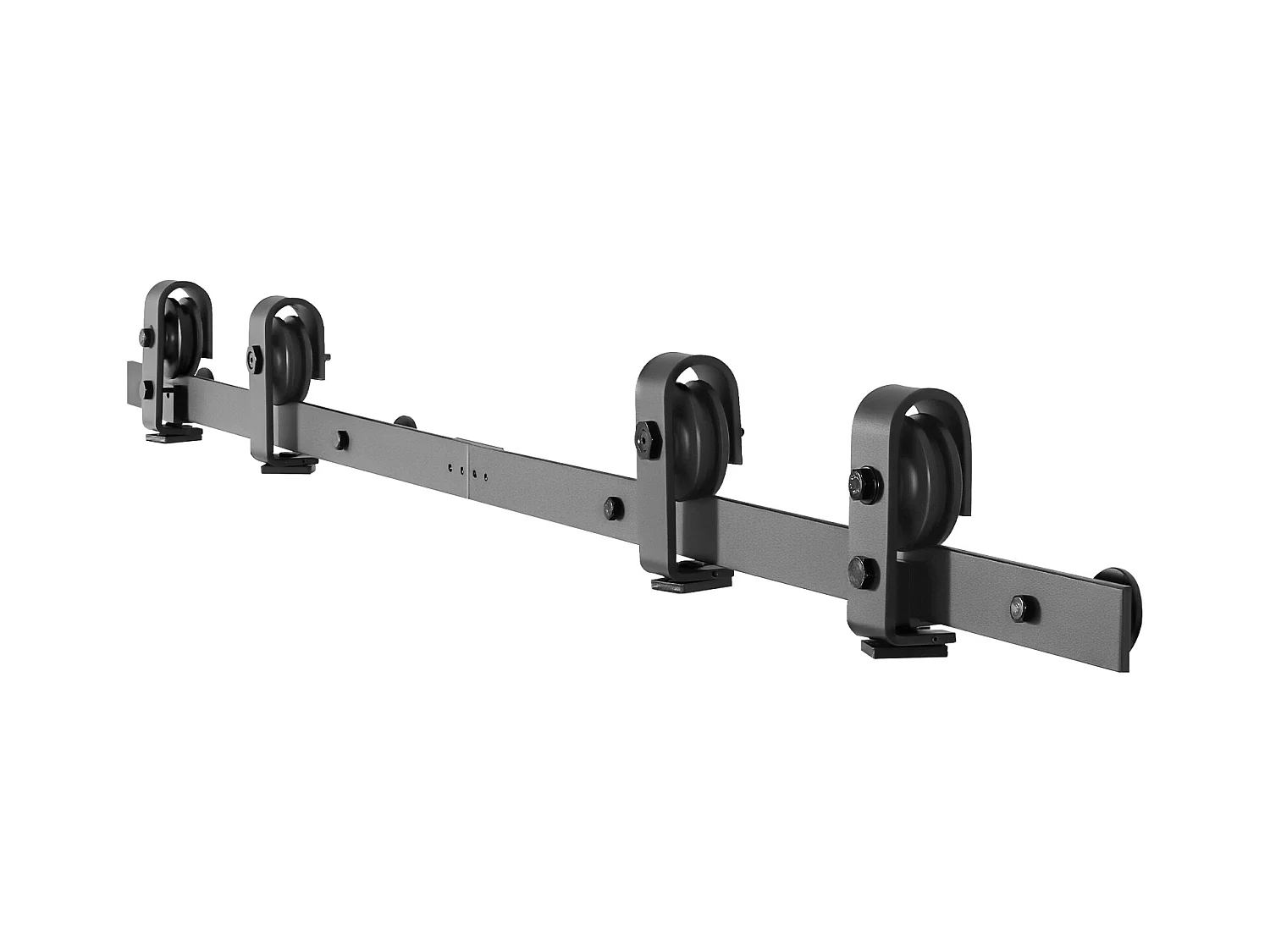 Kit Herrajes para Puerta de Granero Corredera Plegable SucceBuy 1524 mm Riel Simple