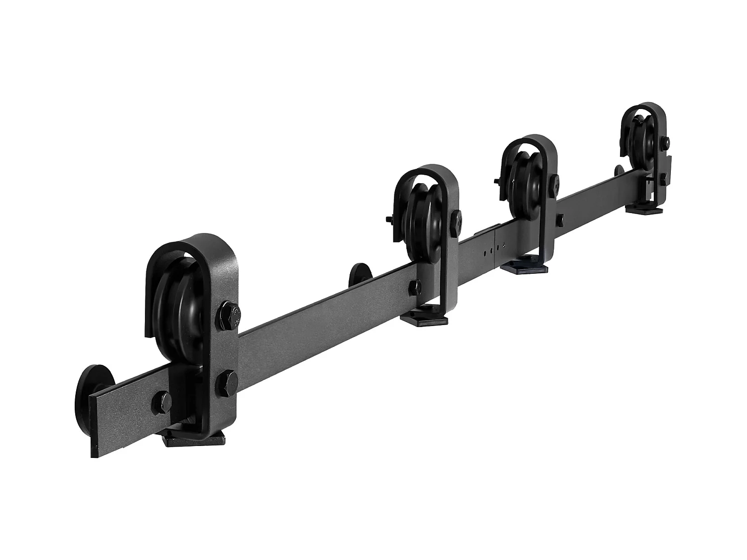 Kit Herrajes para Puerta de Granero Corredera Plegable SucceBuy 1524 mm Riel Simple