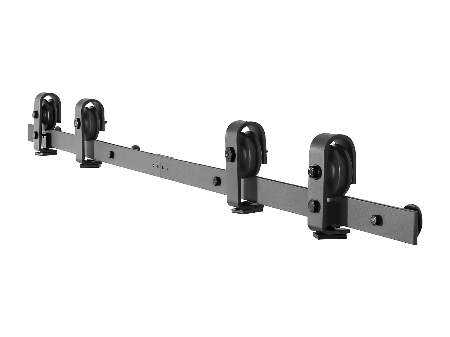 Kit Quincaillerie de Porte Grange Coulissante Pliante SucceBuy 1524 mm Rail Simple