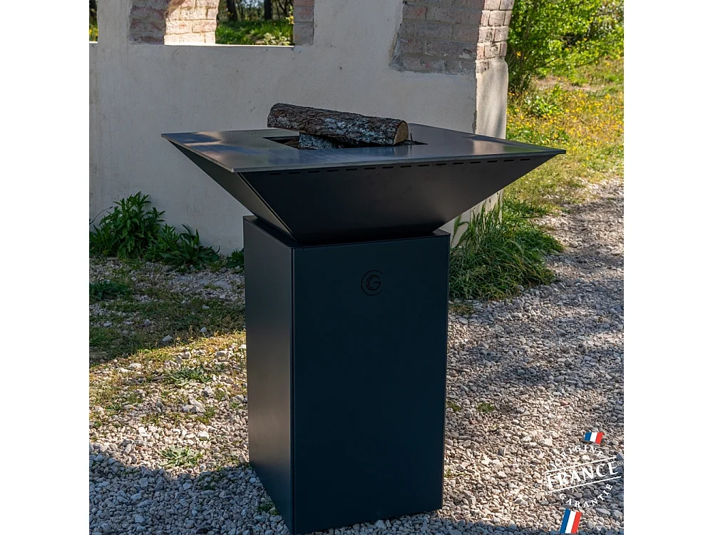 Braséro CEVENOL Double Cuve Acier Thermolaqué Noir - Simple et élégant