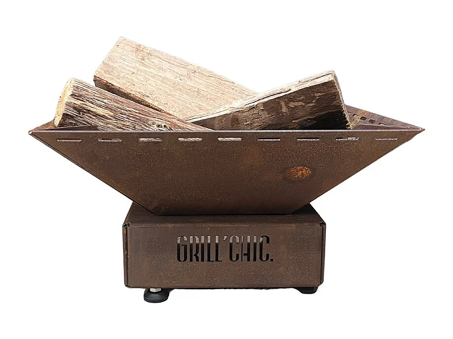 Bol A Feu Mini Cevenol De Table Corten Carre 42 Simple Cuve