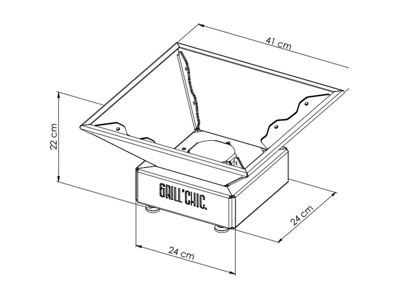 Bol A Feu Mini Cevenol De Table Corten Carre 42 Simple Cuve