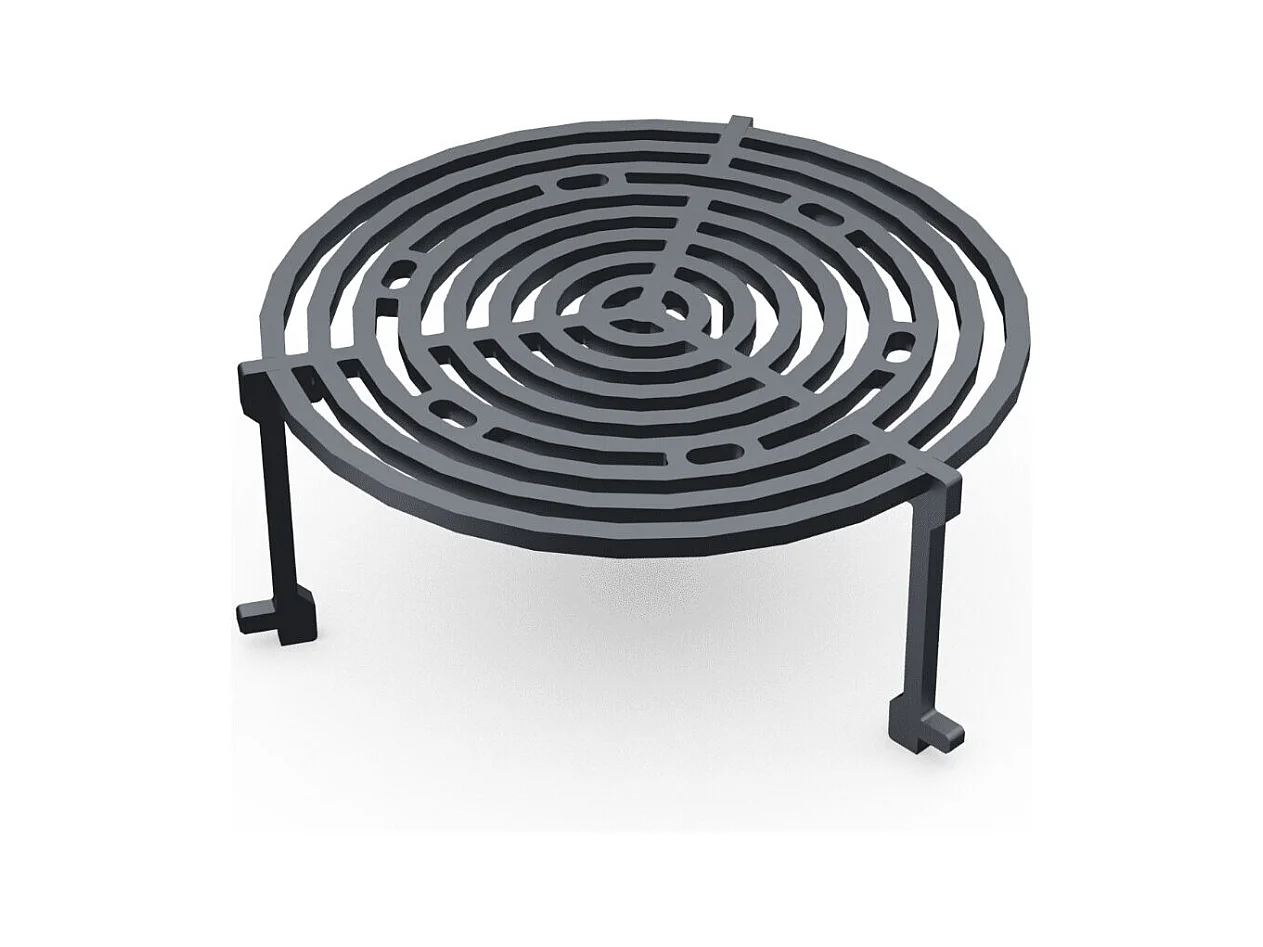 Pack Découverte Brasero AUVERGNAT Corten Simple Cuve Carré 62x76 cm - Sans rangement bois - Un brasero carré et traditionnel pour cuisiner au feu de bois avec