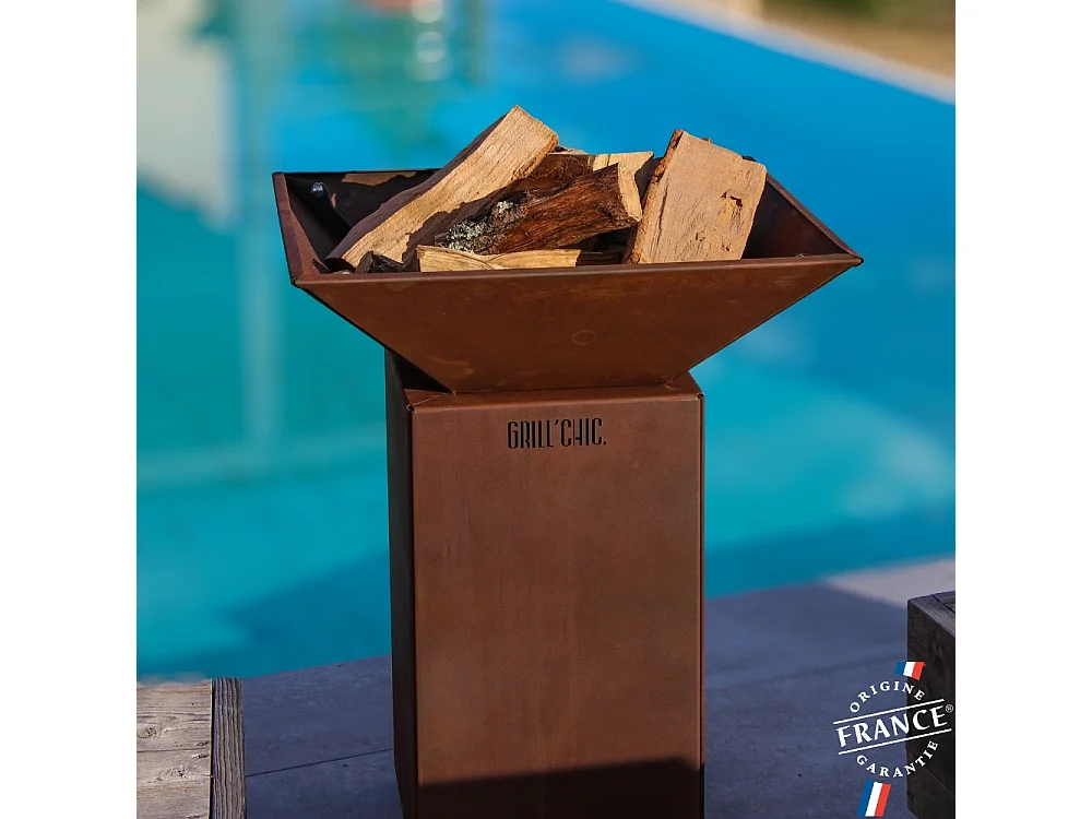 Bol A Feu Auvergnat Corten Normal Carre 62 Simple Cuve