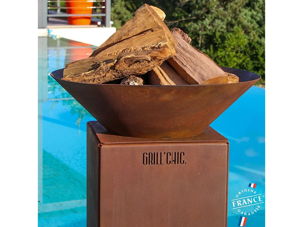 Bol A Feu Auvergnat Corten Normal Rond 62 Simple Cuve