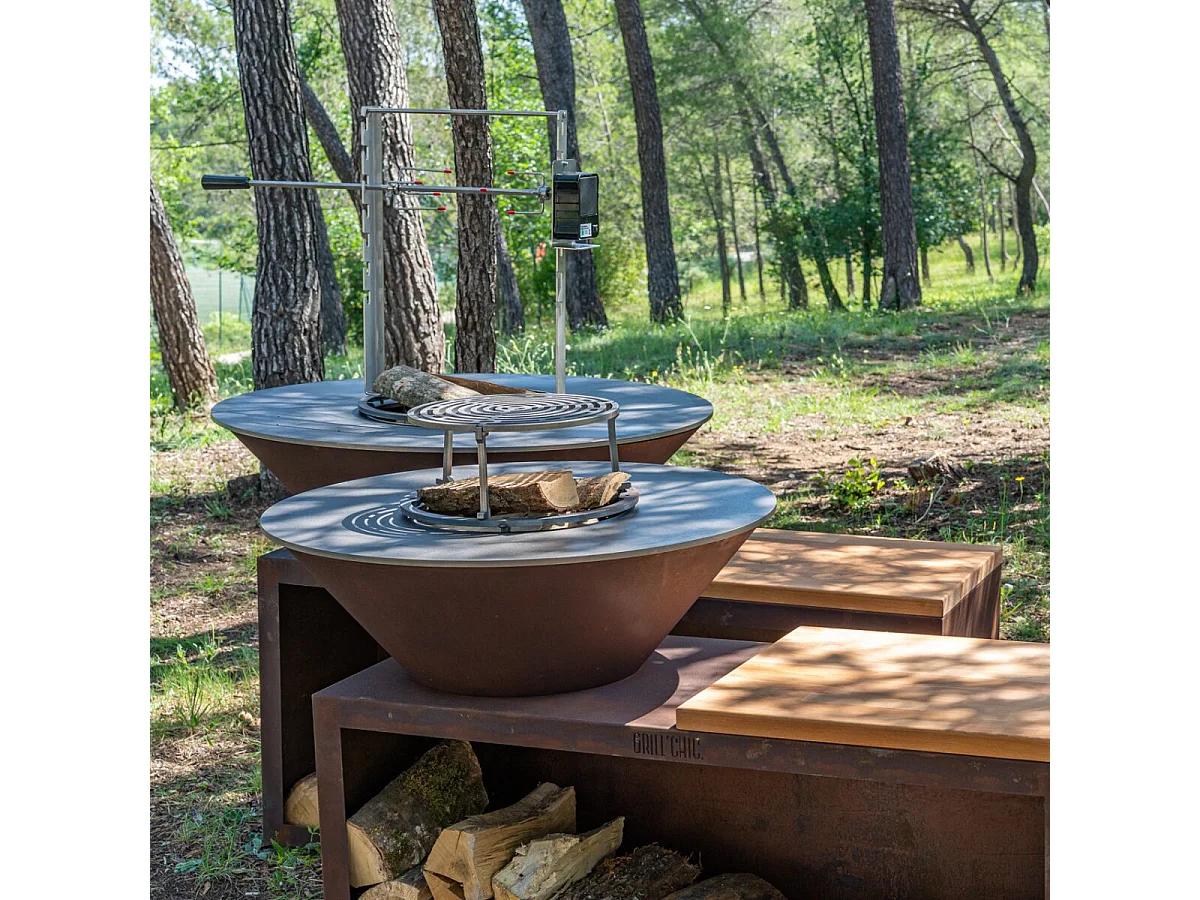 Pack Decouverte Brasero Traditionnel Corten 83 Simple Cuve