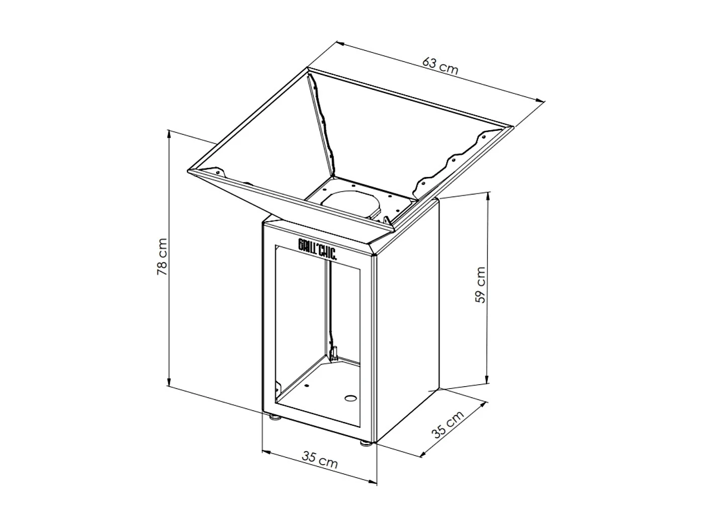 Bol A Feu Auvergnat Corten Bois Carre 62 Simple Cuve
