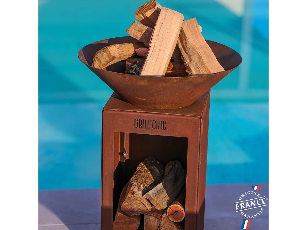 Bol A Feu Auvergnat Corten Bois Rond 62 Simple Cuve