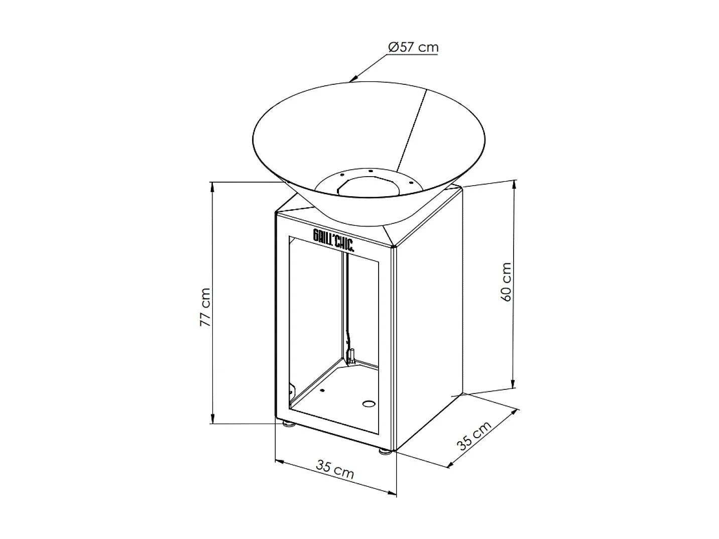Bol A Feu Auvergnat Corten Bois Rond 62 Simple Cuve