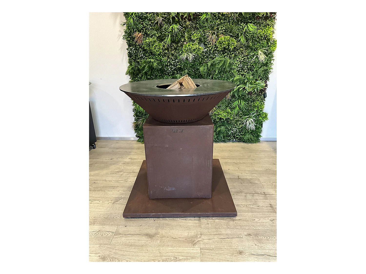 FESTIF Double Cuve Corten - Brasero 133 x 90 cm - Généreux et pratique pour un extérieur accueillant
