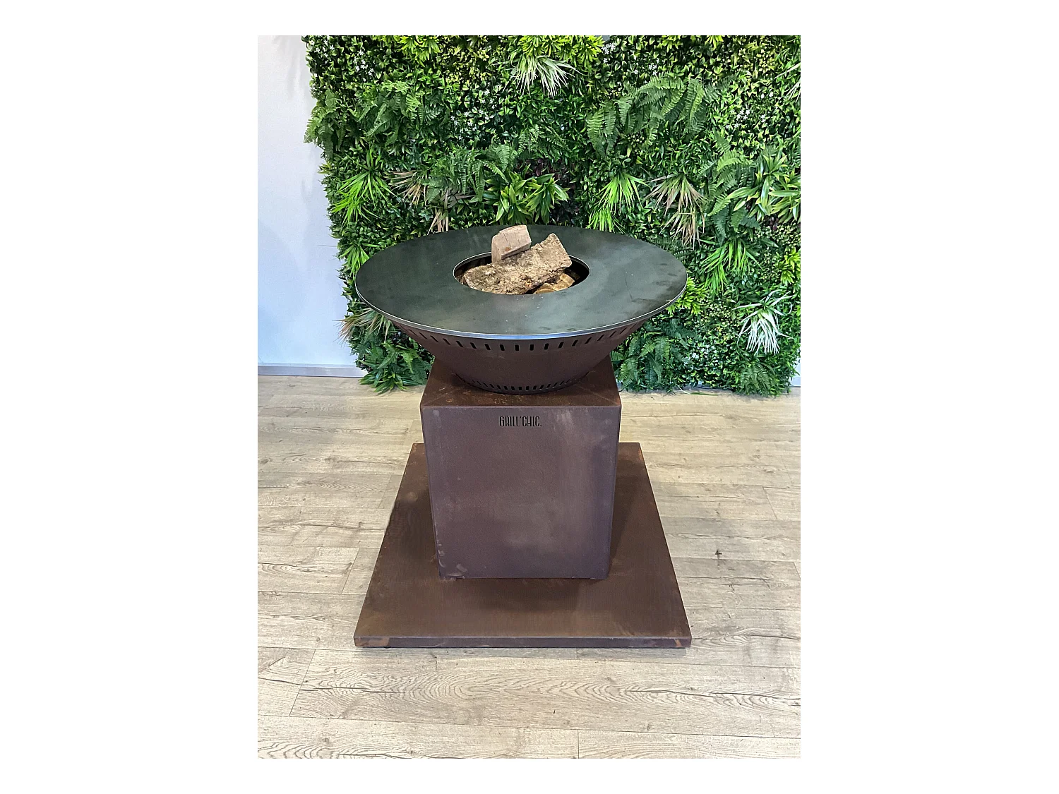 FESTIF Double Cuve Corten - Brasero 133 x 90 cm - Généreux et pratique pour un extérieur accueillant