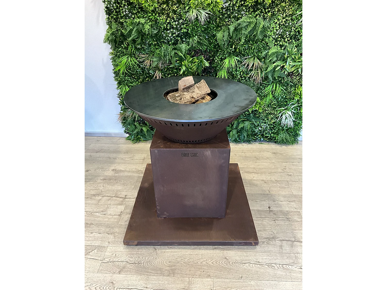 FESTIF Double Cuve Corten - Brasero 133 x 90 cm - Généreux et pratique pour un extérieur accueillant
