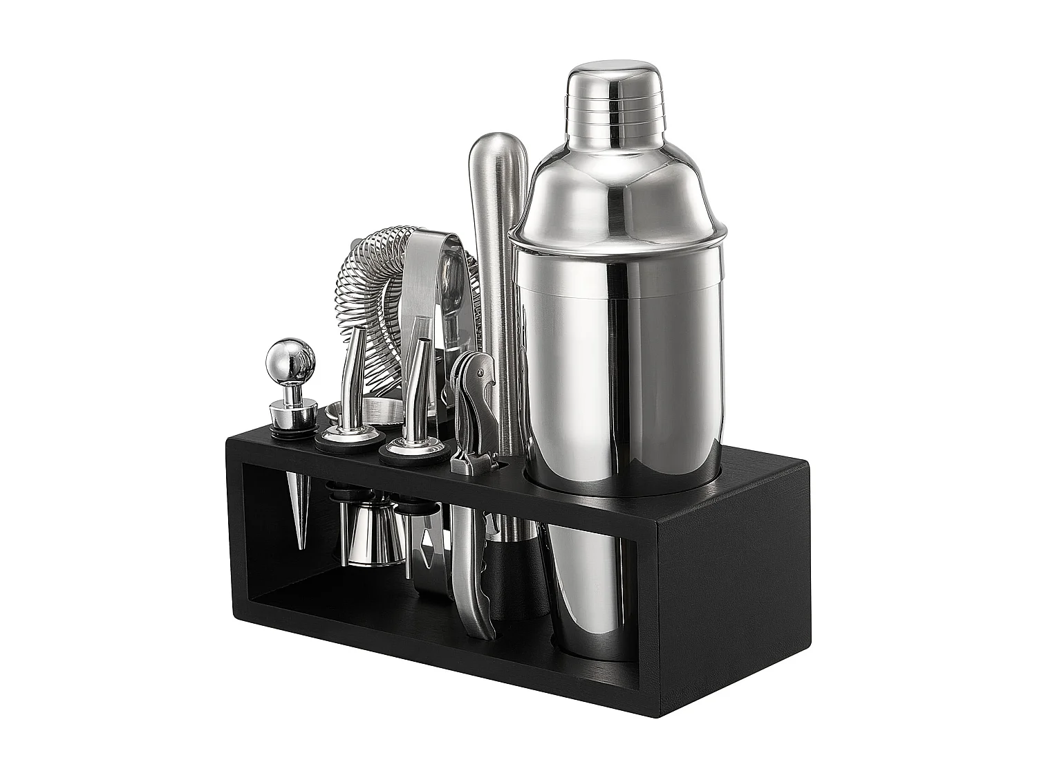 Cocktail SucceBuy Kit Barman Ensemble shaker à Cocktail kit Barman en Acier Inoxydable 13 Pièces Argent