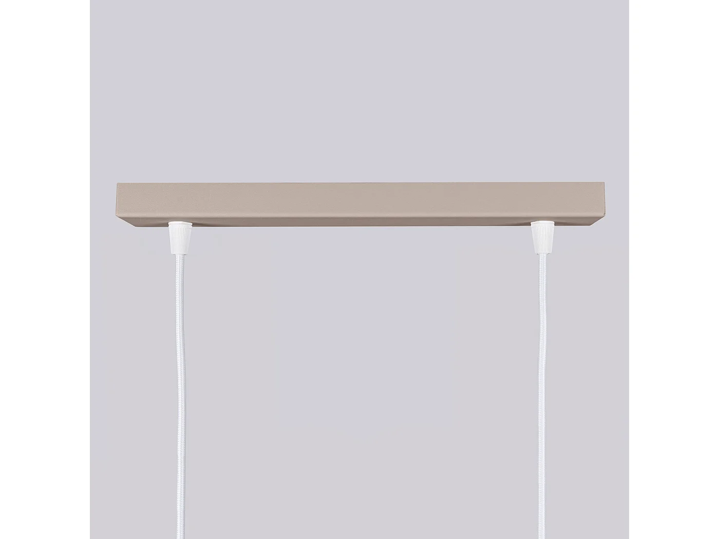 Lampa Wisząca Minimalistyczny Karbon, Aluminium - 2 Źródło - L.30 X H.90 Cm - Taupe