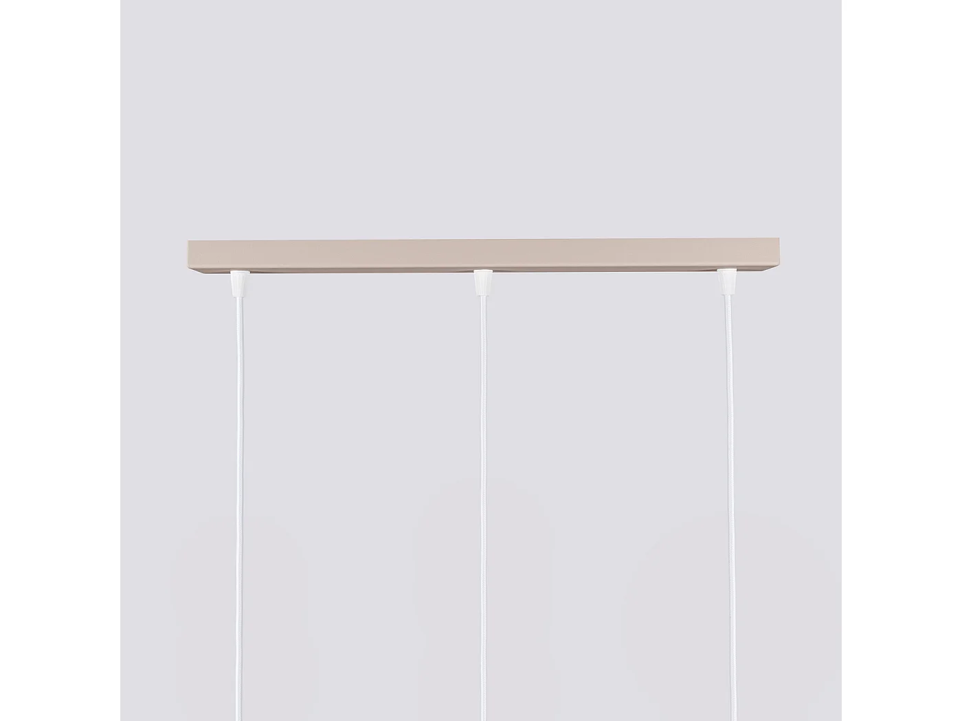 Candeeiro Suspenso Karbon Minimalista, Alumínio - 3 Lichtbronnen - L.45 X H.98 Cm - Cinza-Claro