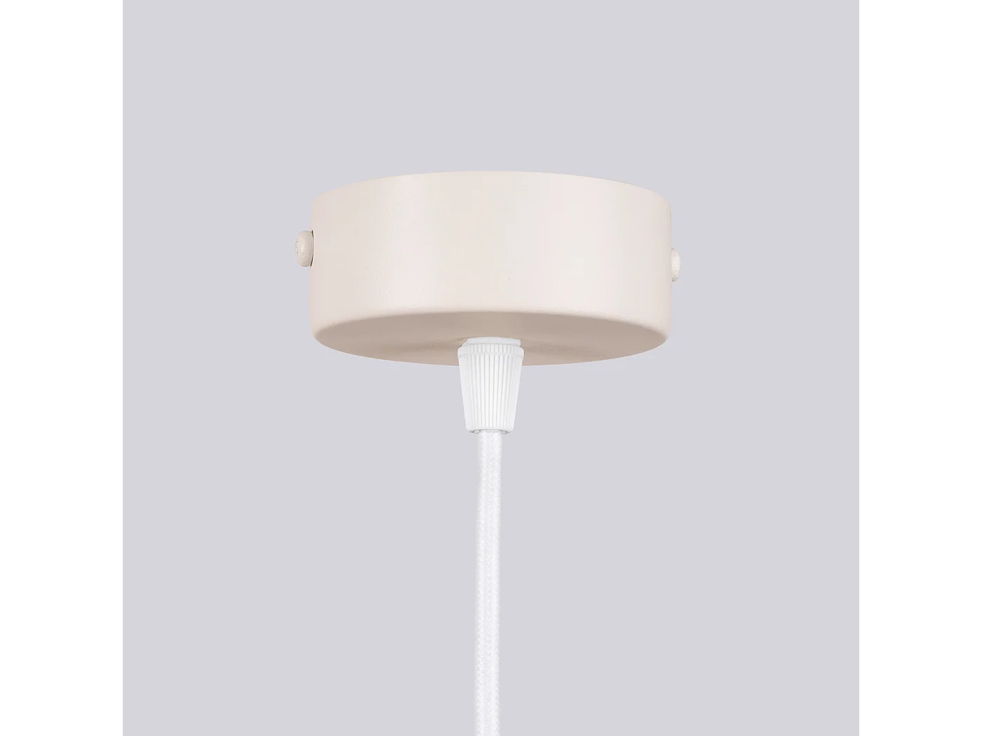 Lustre Halo Moderne En Aluminium - 6 Sources Lumineuses - L.64 X H.230 Cm - Beige