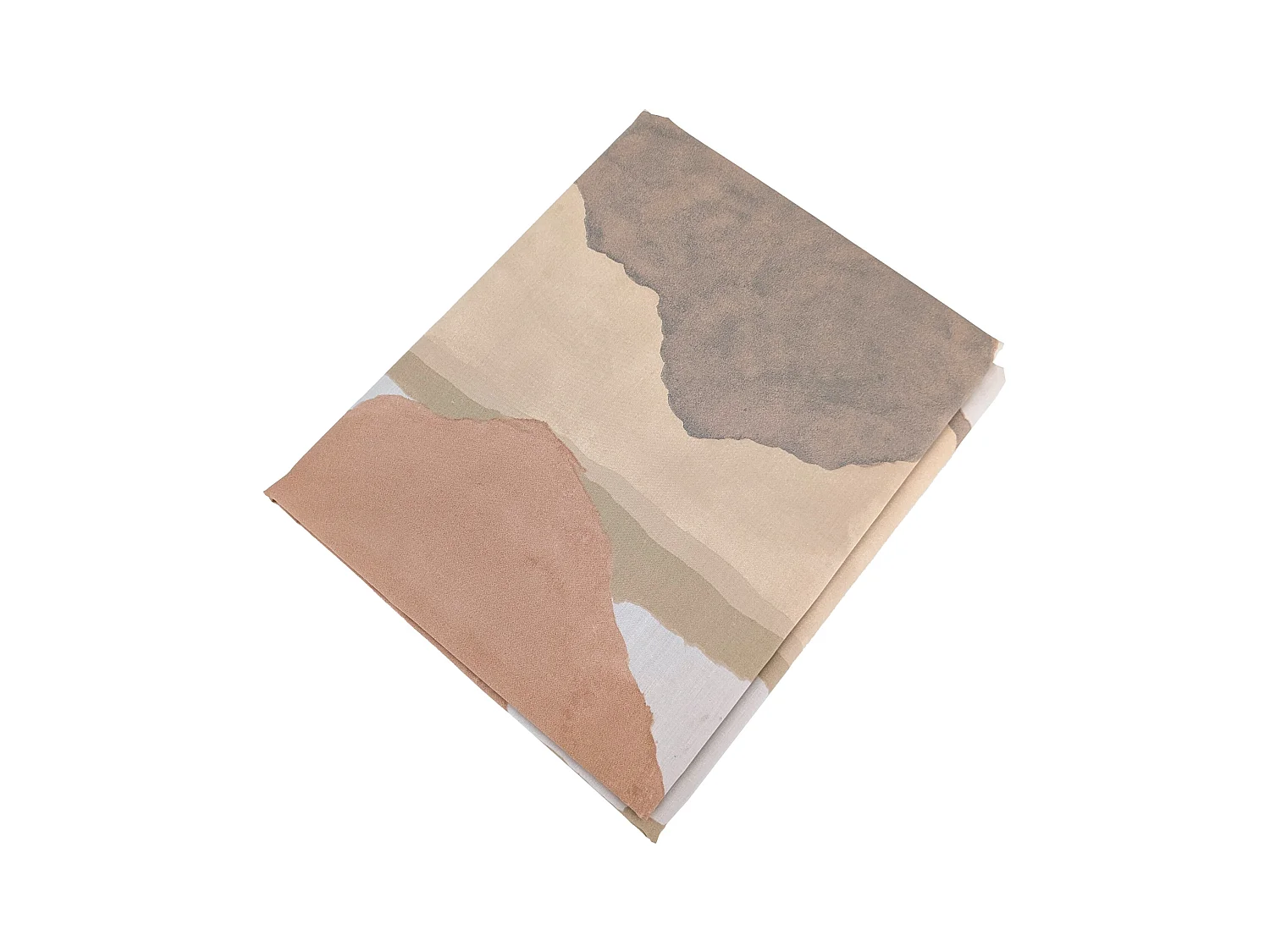 Drap plat 180x290 cm percale de coton LAND CRAIE multicolore