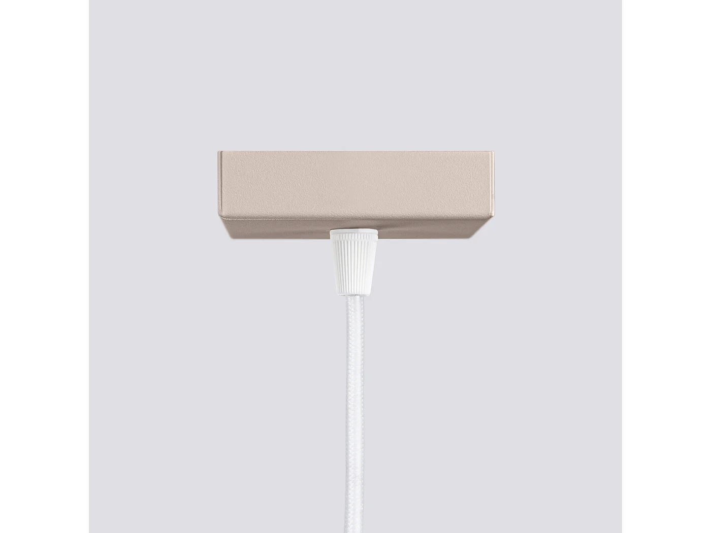 Lampe Suspendue Karbon Minimaliste En Aluminium - 1 Sources Lumineuses - L.8 X H.118 Cm - Taupe